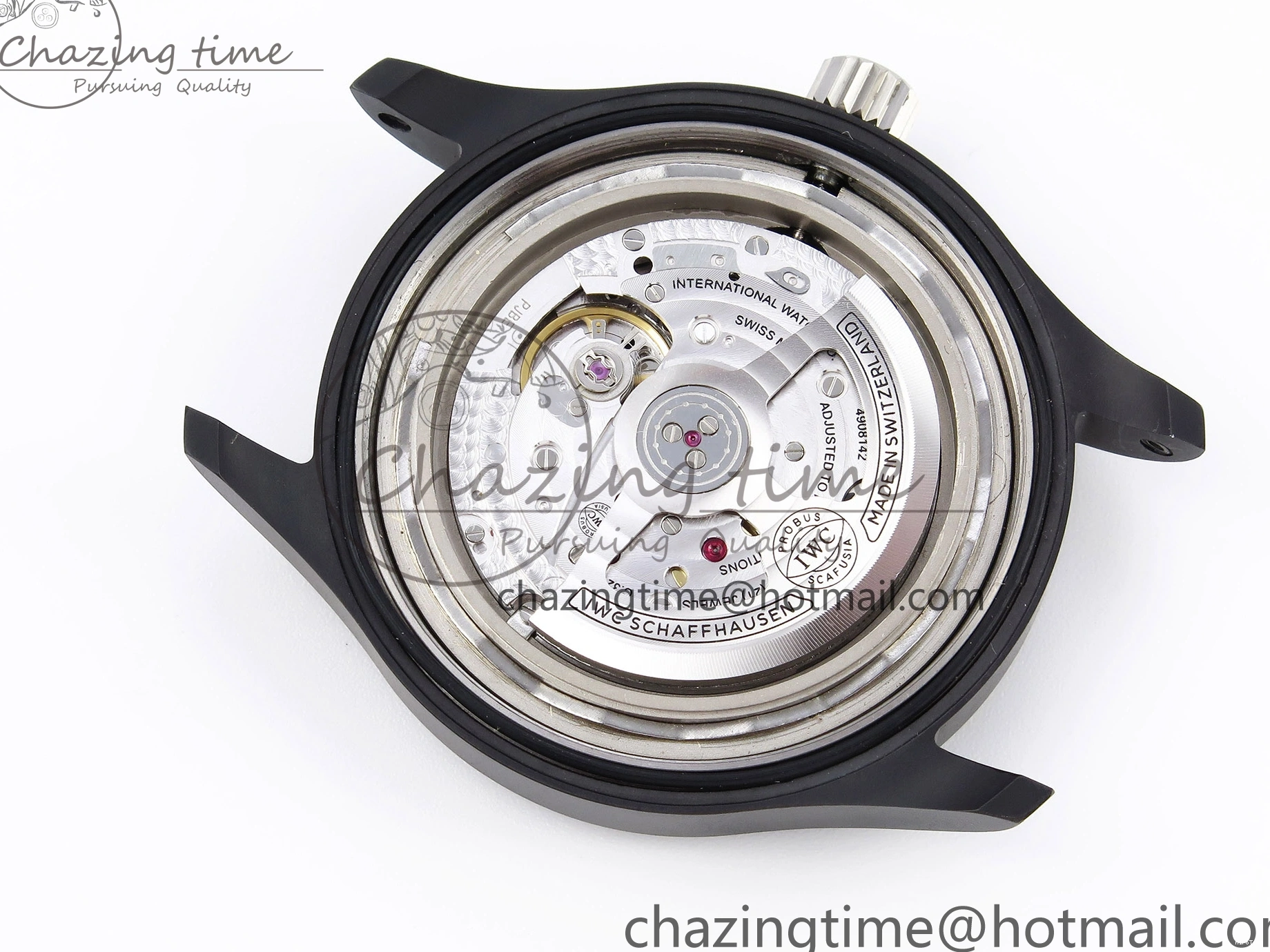 MIROTIME 0519 Mark XVIII Top Gun “SFTI” Black Ceramic IW324712 ZF 1:1 Best Edition on Green Nylon Strap A Tailored 7025